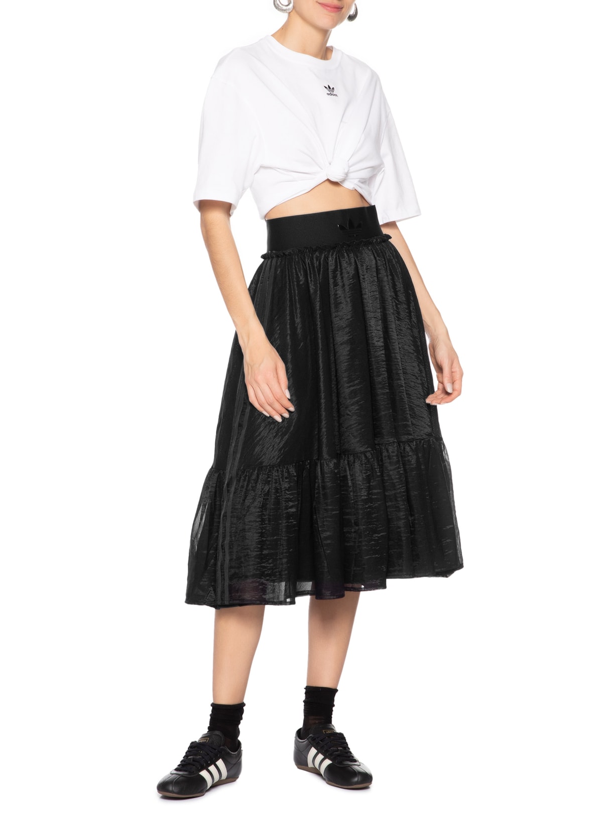 Saia Maxi Preto Adidas Originals