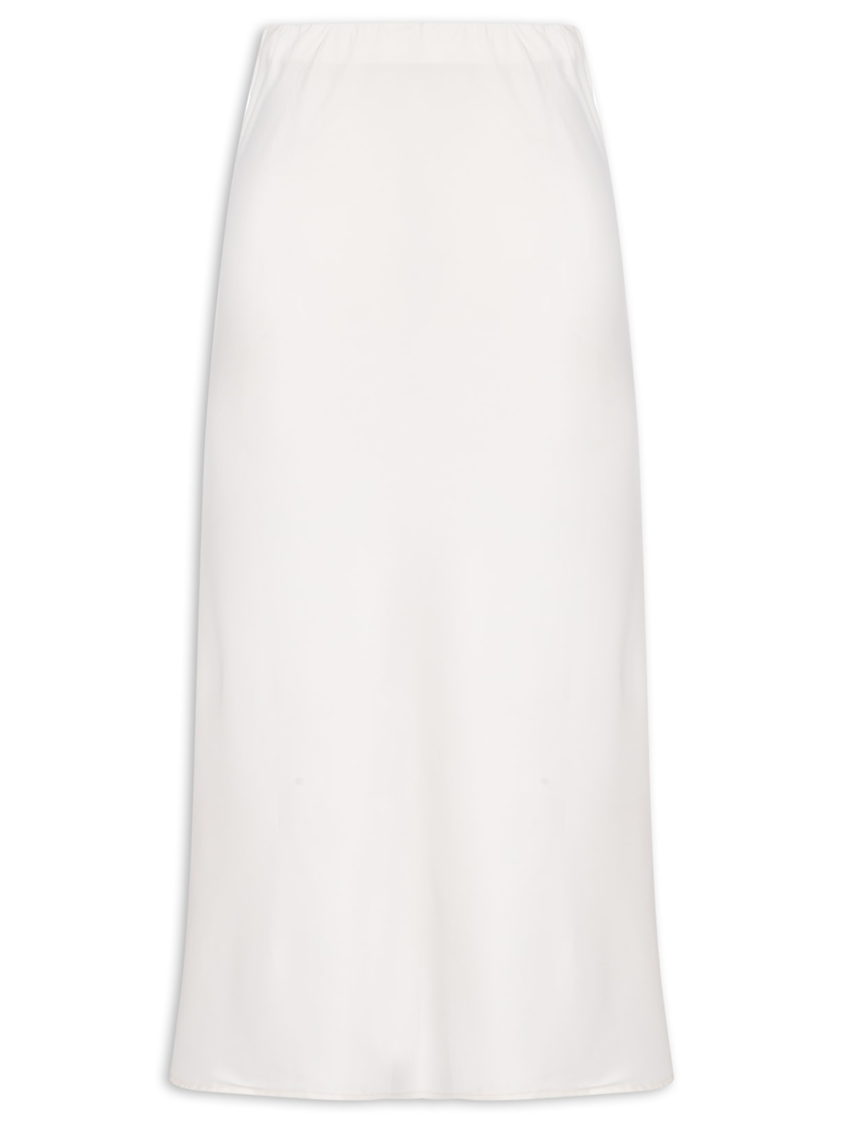 Saia Midi Acetinada Off White Market 33