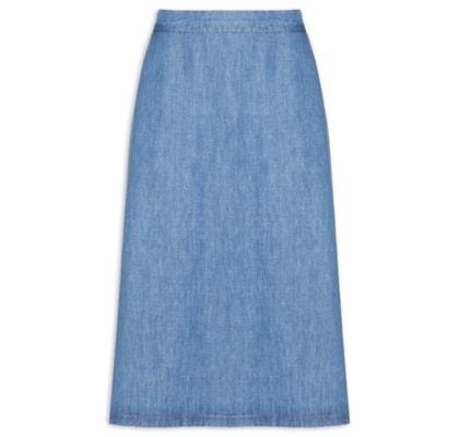 Saia Midi Aline II - Azul