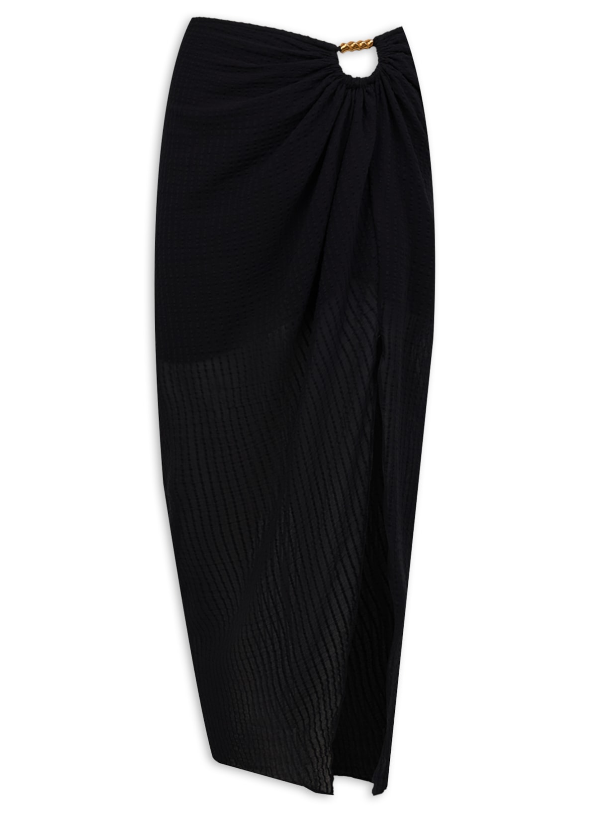 Saia Midi Aurora - Preto