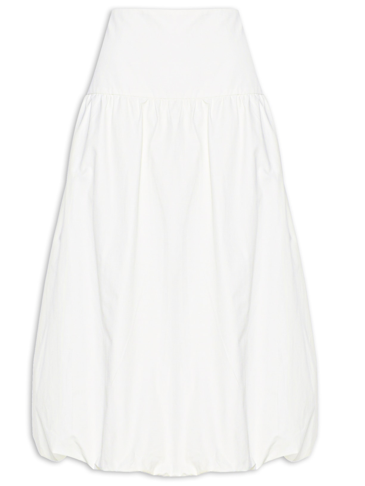 Saia Midi Balonê - Branco