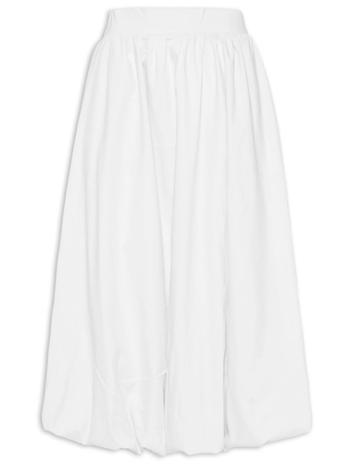 Saia Midi Balonê - Branco
