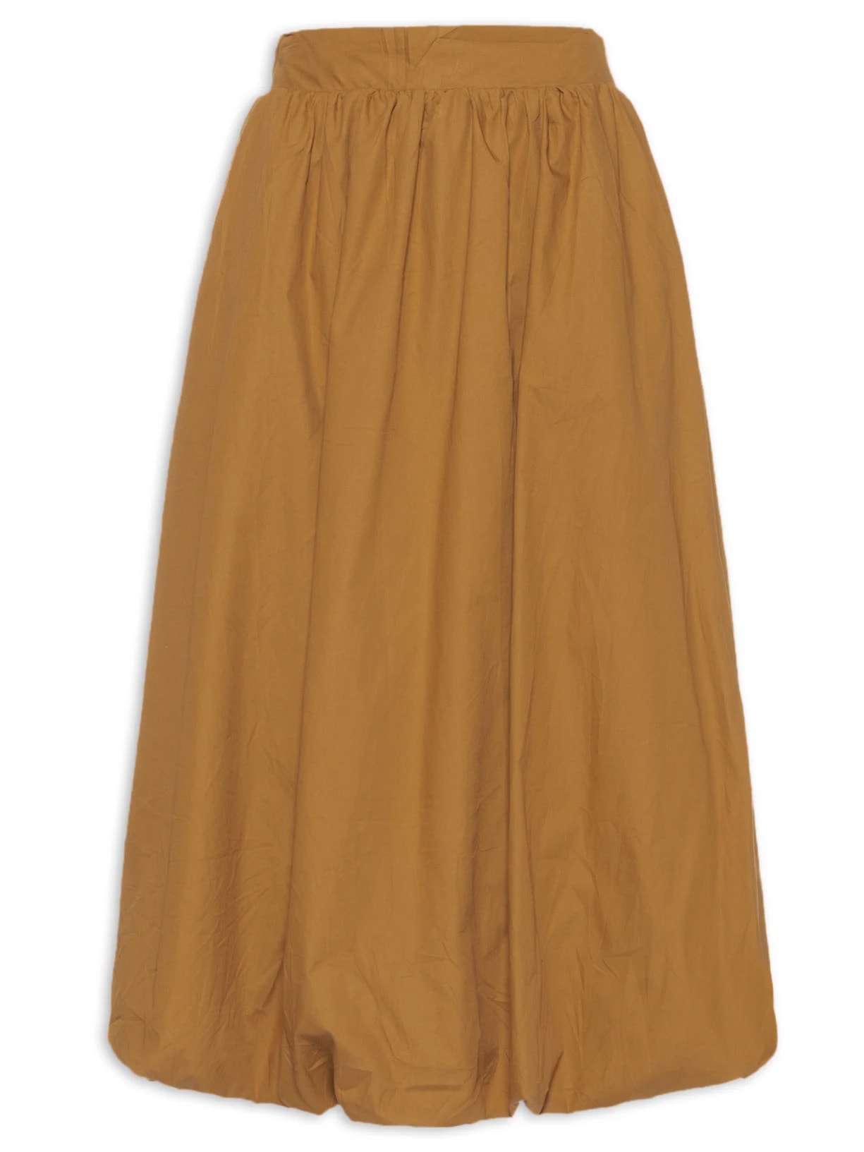 Saia Midi Balonê - Marrom