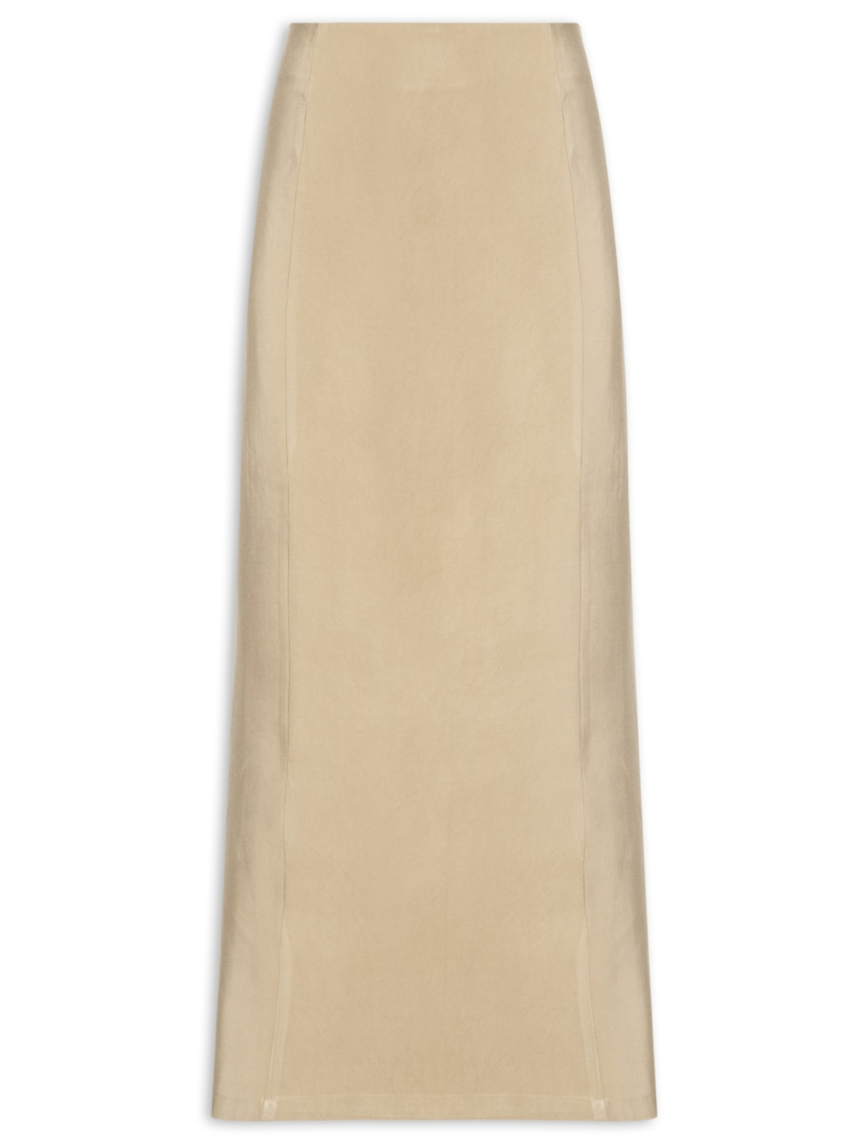 Saia Midi Básica Bege Basiq