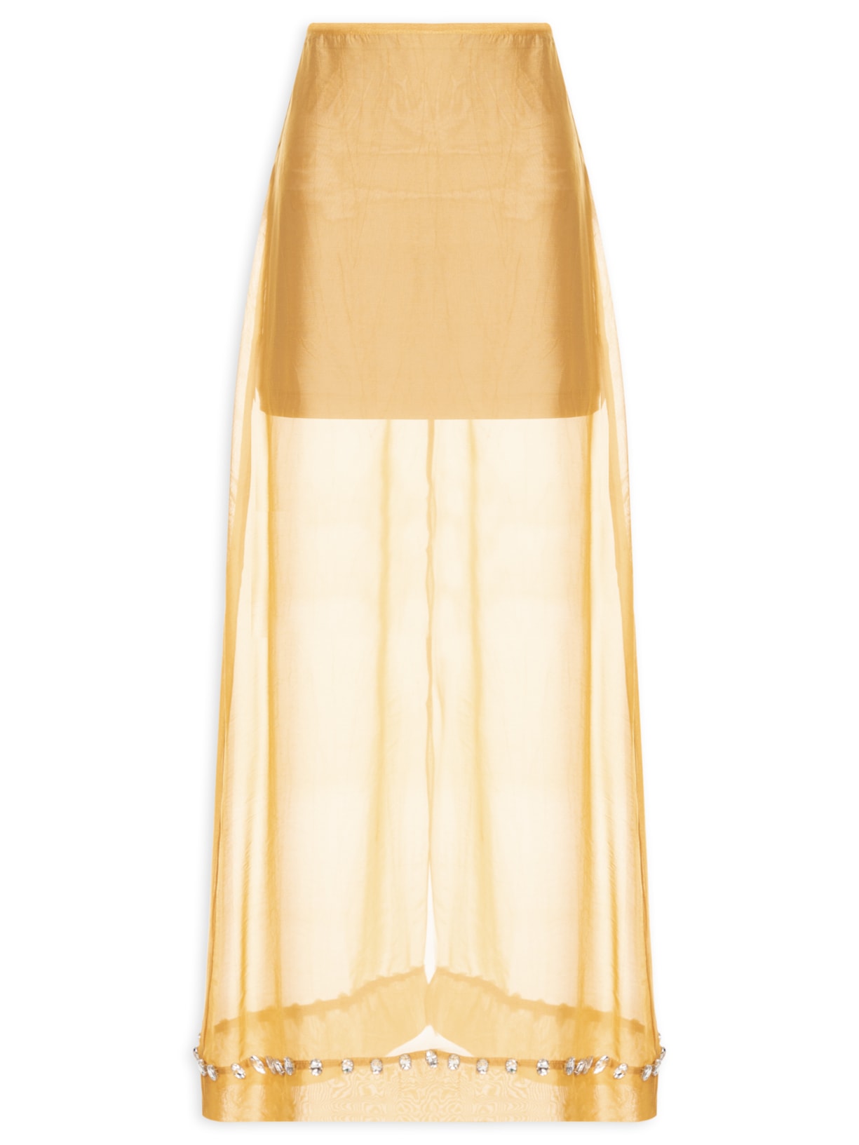 Saia Midi Canário Amarelo Marina Bitu
