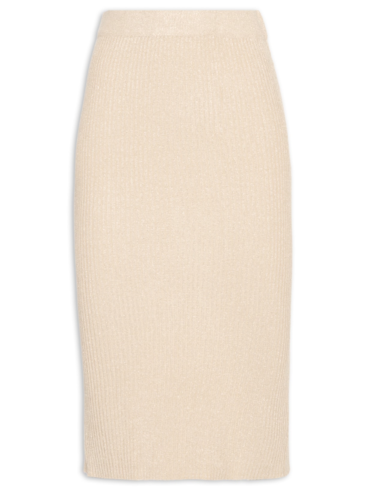 Saia Midi Canelada - Bege