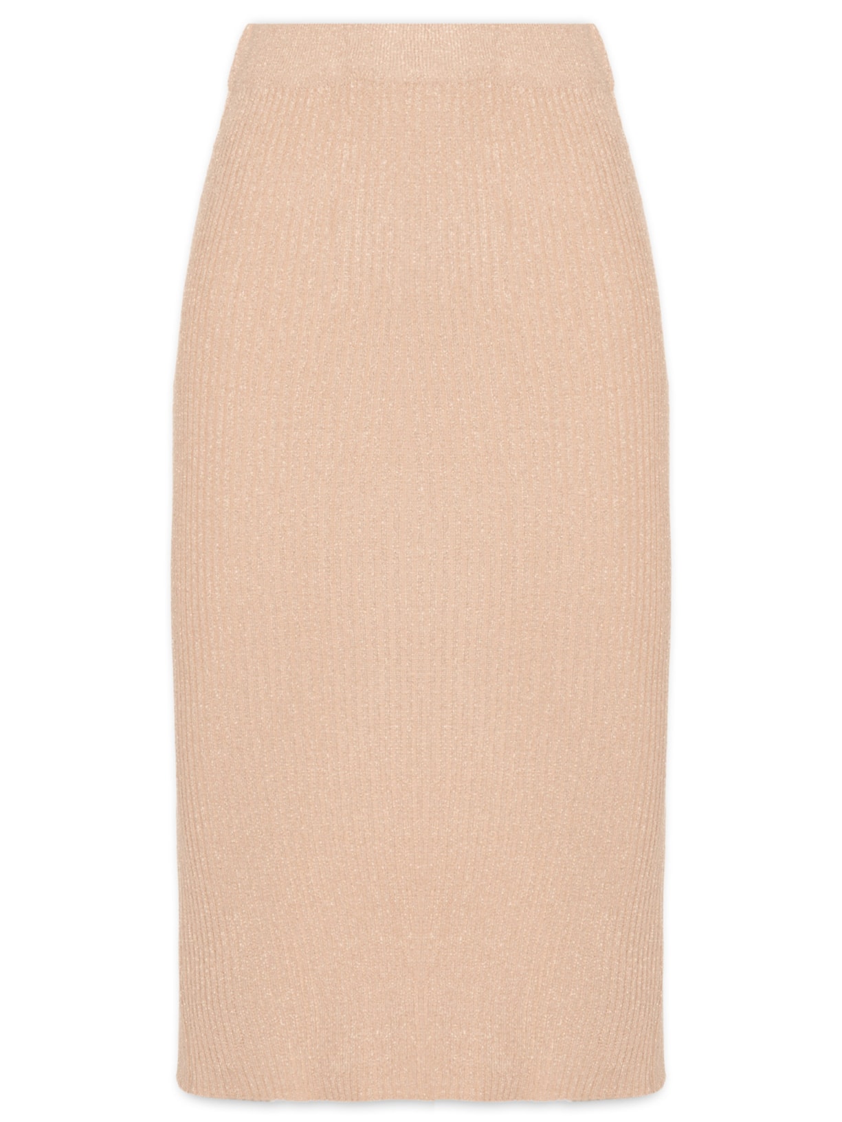 Saia Midi Canelada - Bege