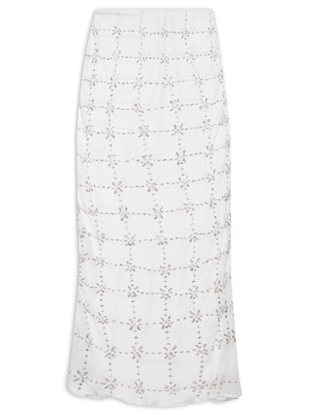 Saia Midi Clari - Branco