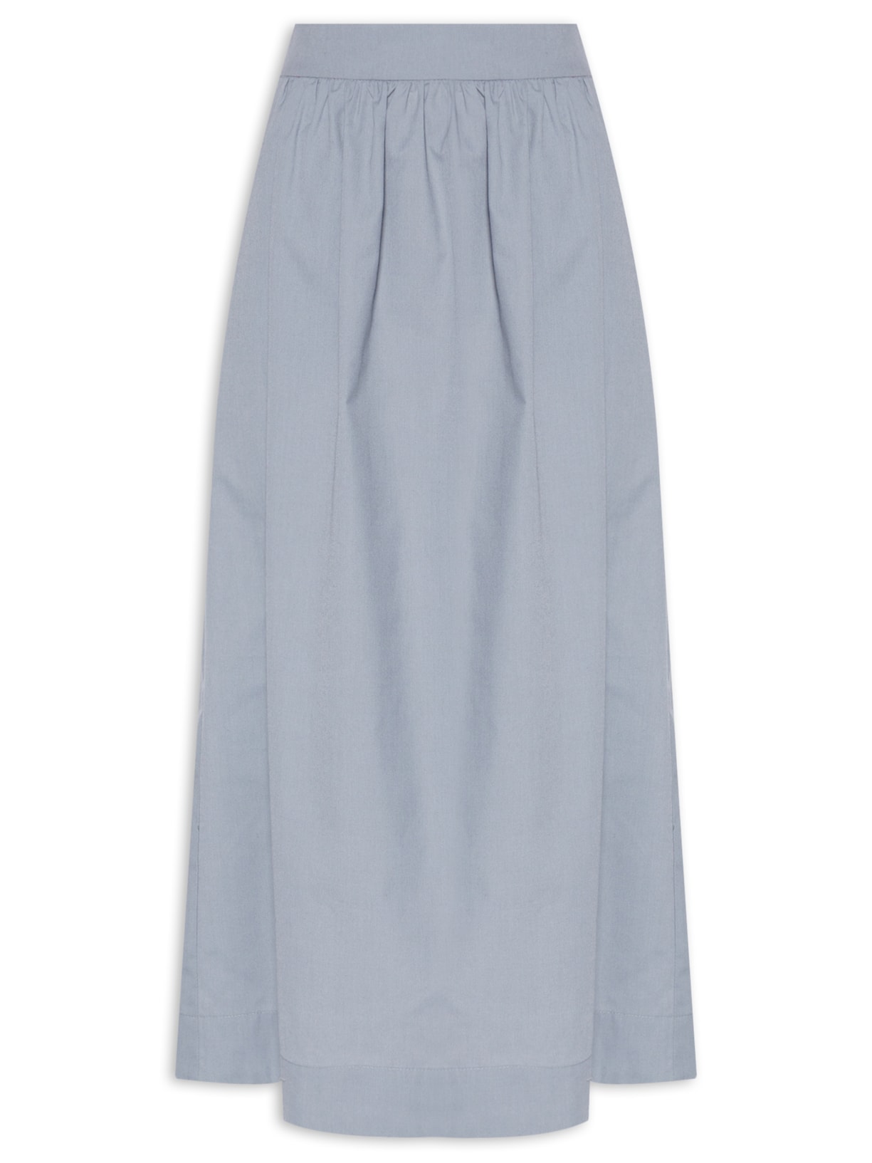 Saia Midi Com Bolso - Cinza