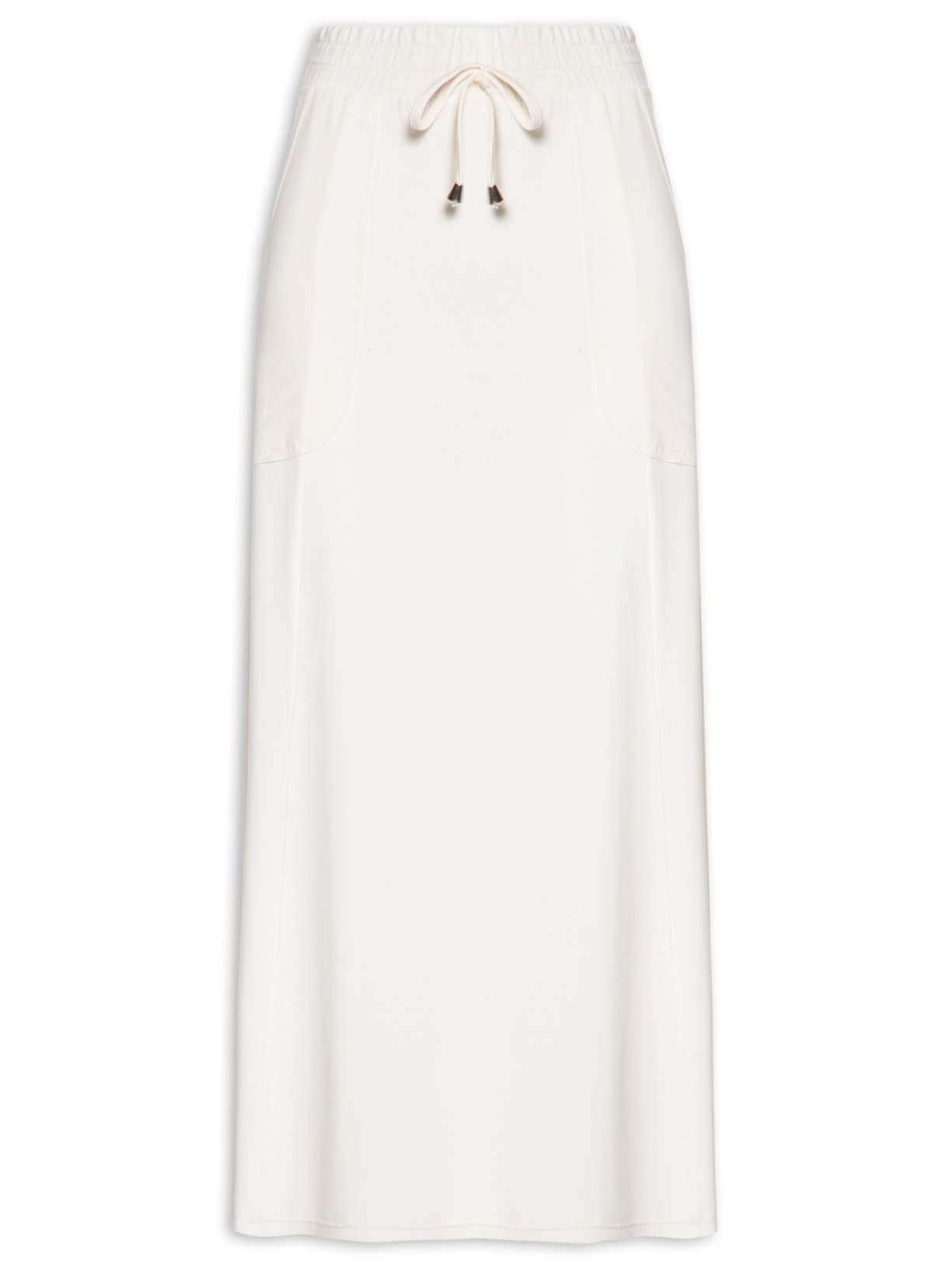 Saia Midi Com Bolso - Off White