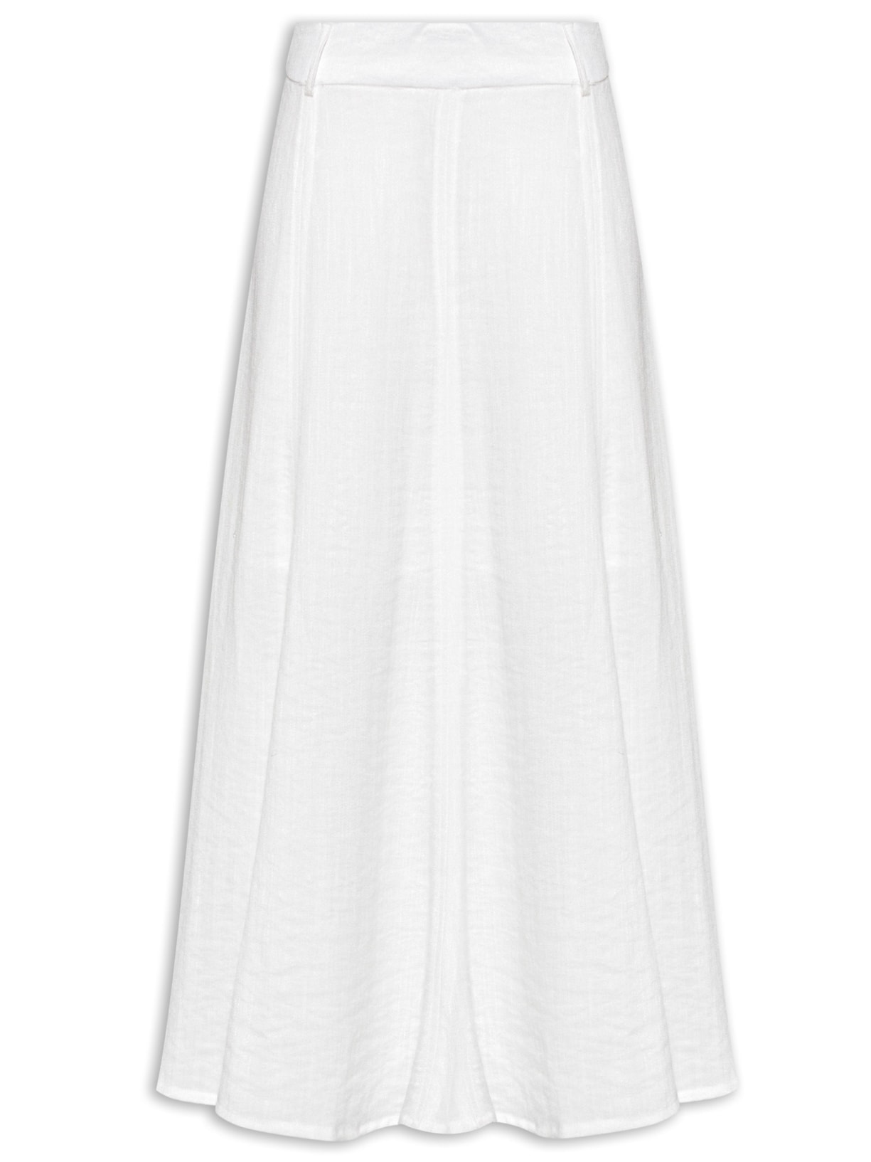 Saia Midi com Nesgas - Off White