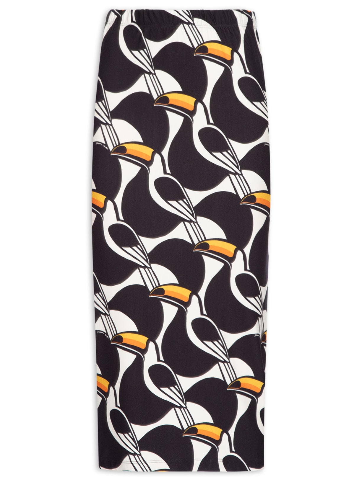 Saia Midi Copatucano - Preto