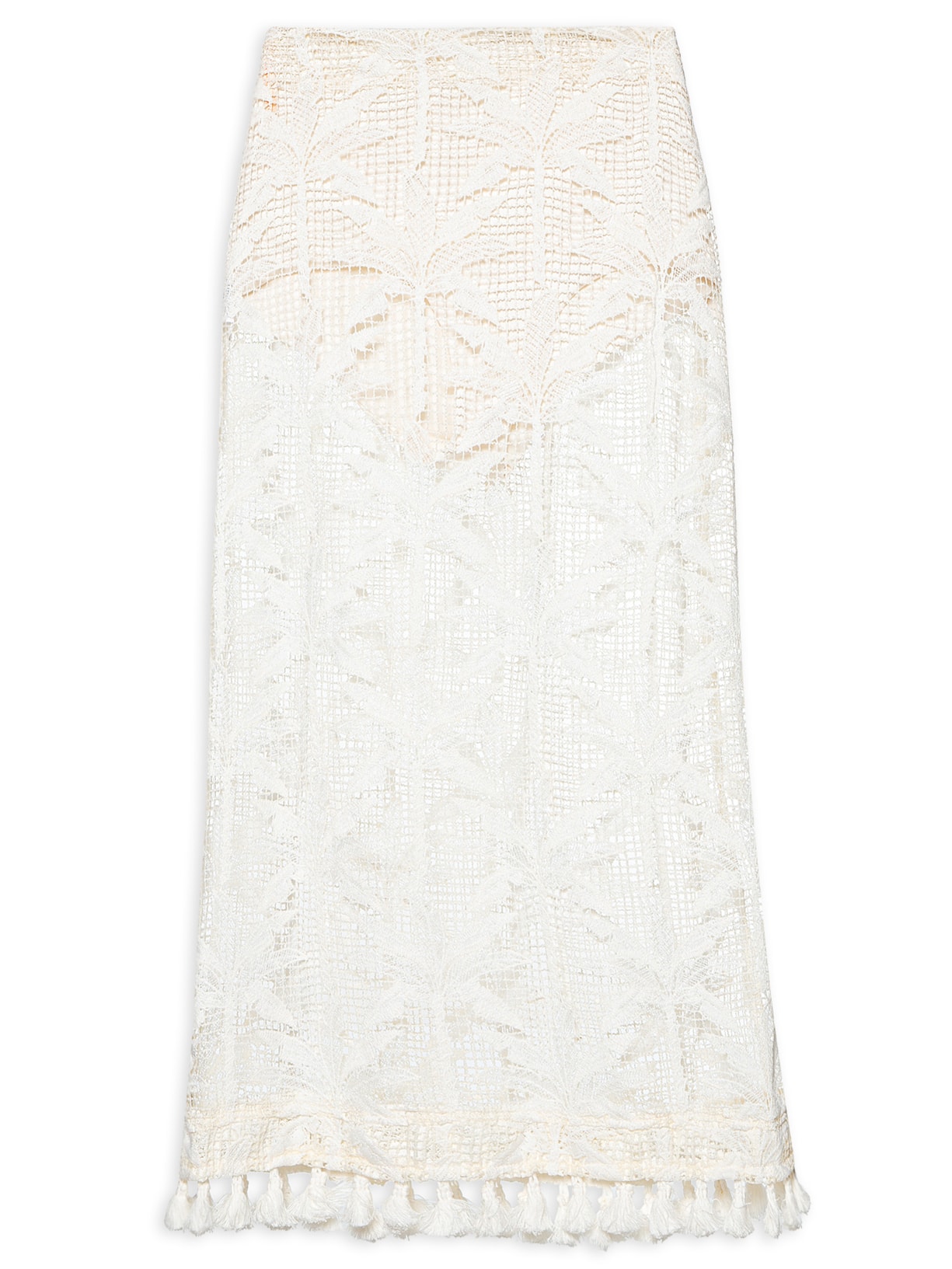 Saia Midi Coqueiros - Off White