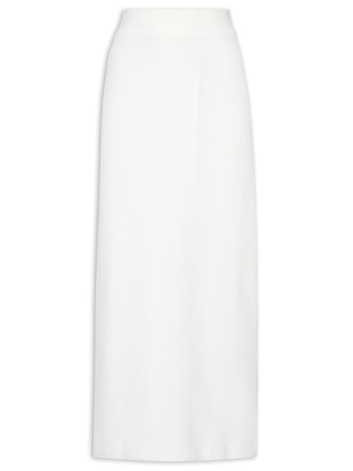 Saia Midi De Tricot - Off White