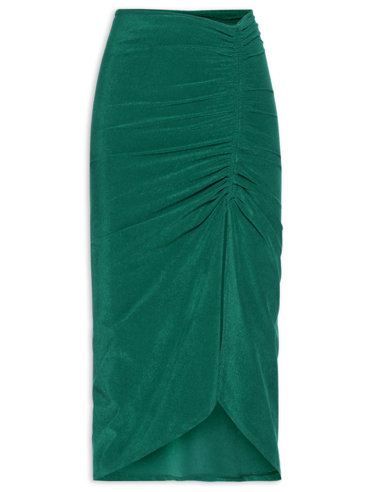 Saia Midi Drapeado - Verde