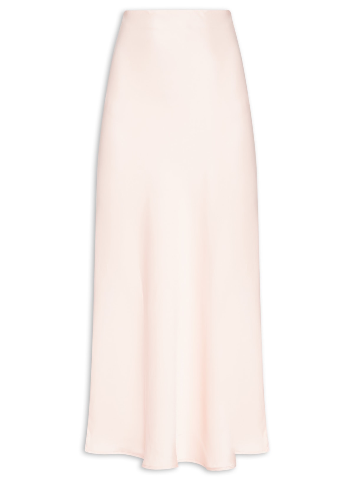 Saia Midi em Cetim - Rosa