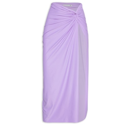 Saia Midi Em Malha - Lilás
