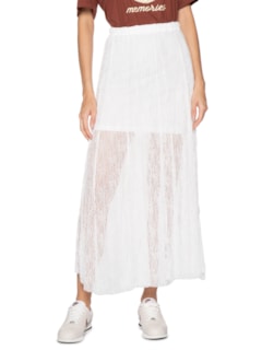 Saia Midi Em Renda - Off White by MARKET 33