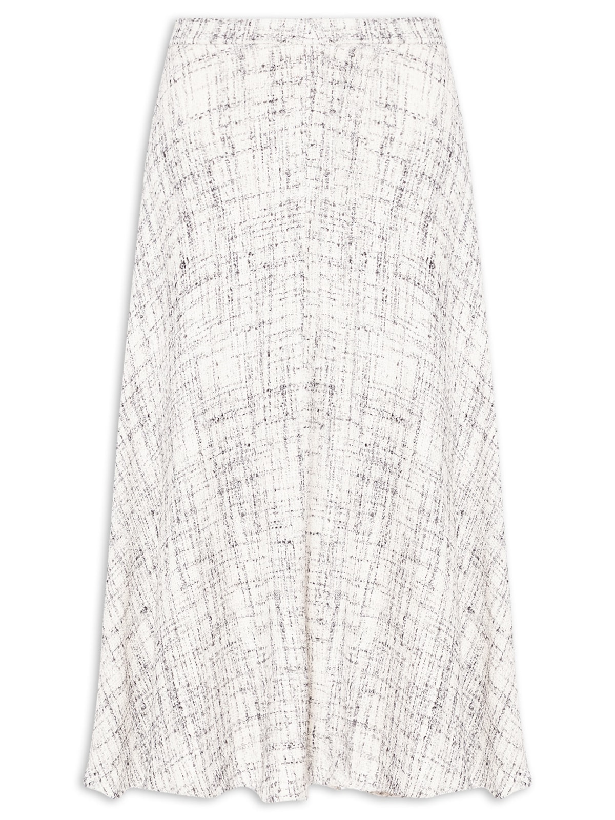 Saia Midi Em Tweed - Off White by '2ESSENTIAL