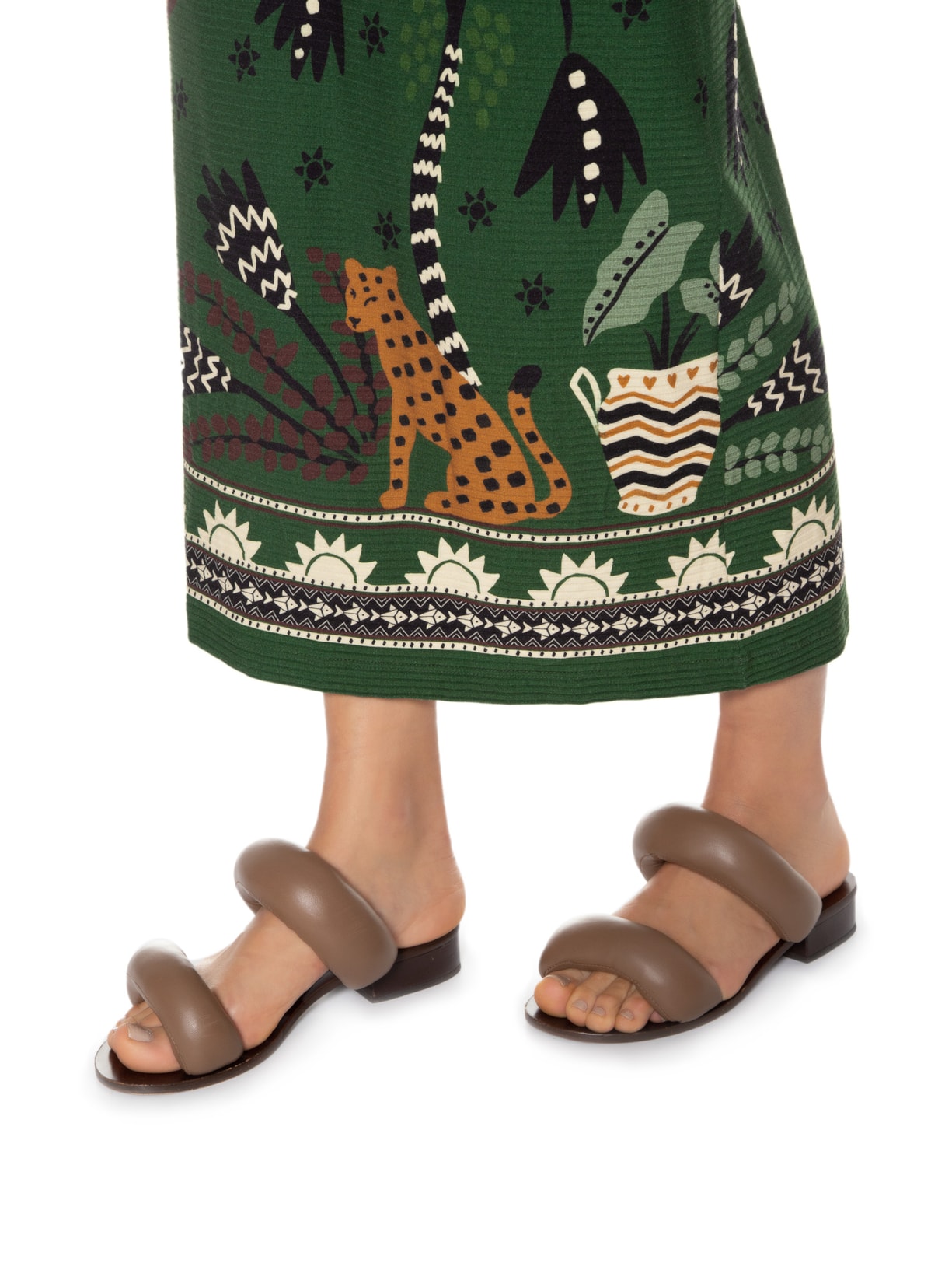 Saia Midi Encanto Buriti Verde Farm