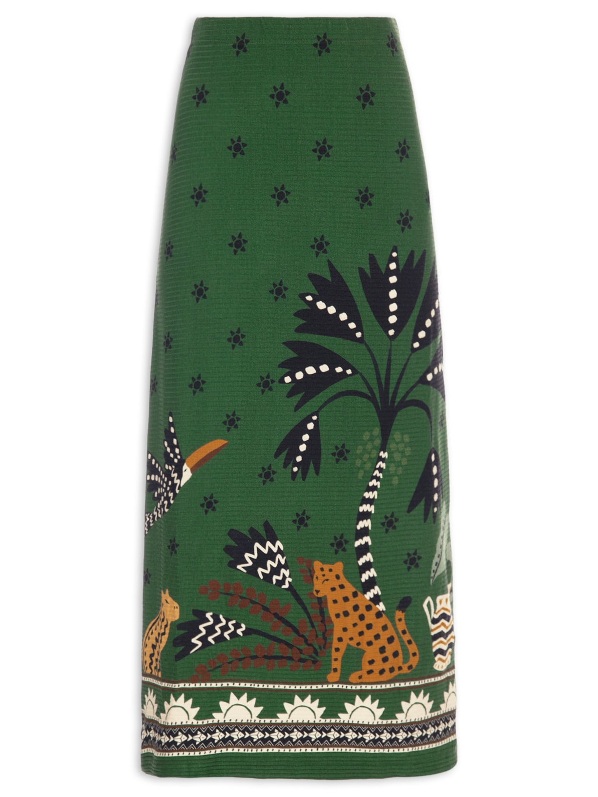 Saia Midi Encanto Buriti Verde Farm