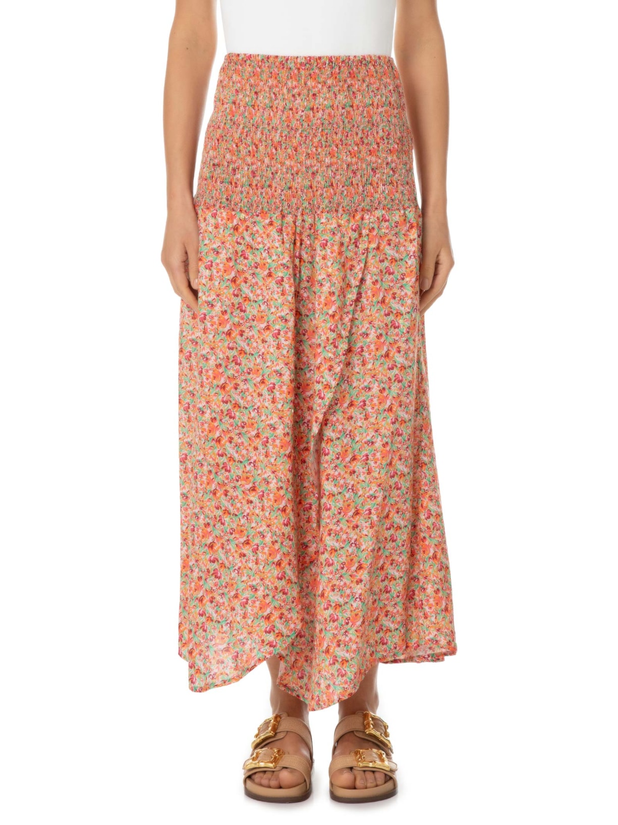 Saia Midi Estampa Alga Rosa Maria Filó