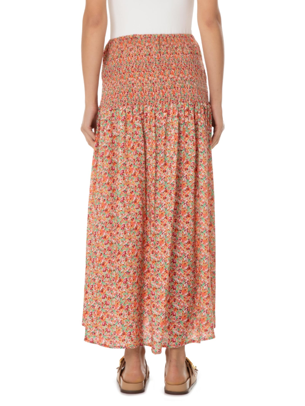 Saia Midi Estampa Alga Rosa Maria Filó