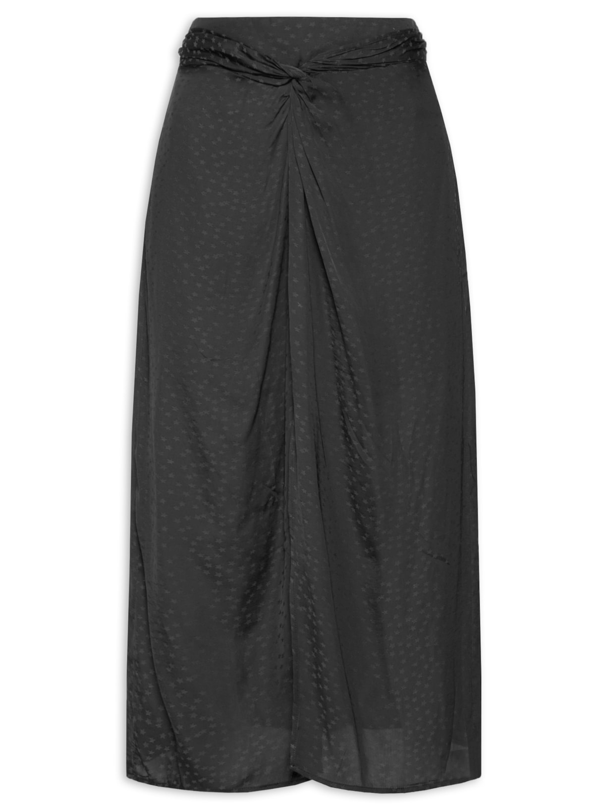 Saia Midi Estrela - Preto