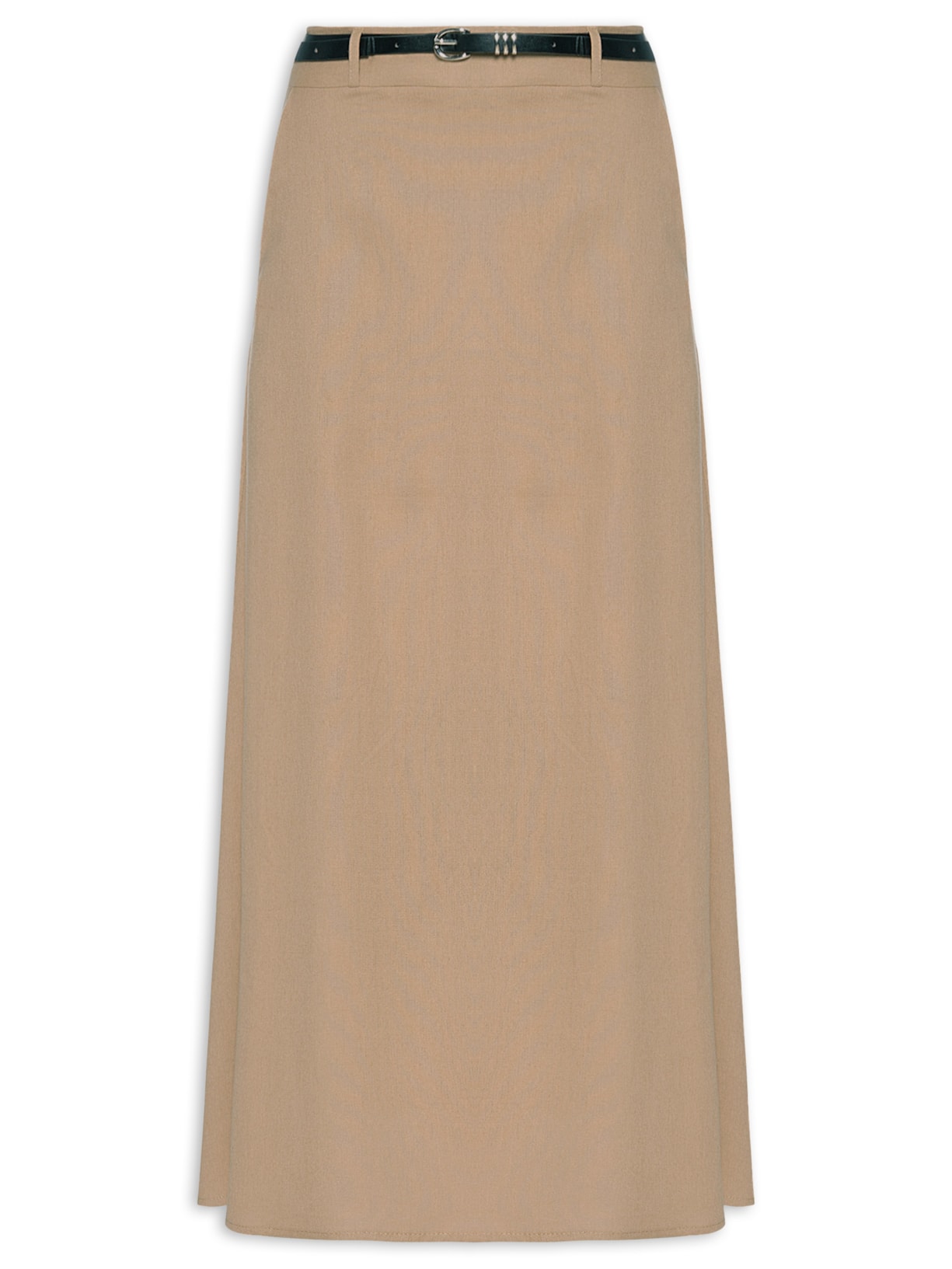 Saia Midi Evasê - Bege