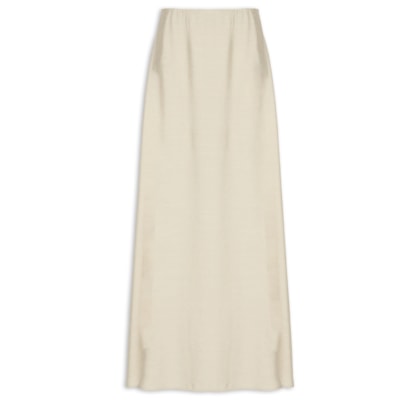 Saia Midi Evasê - Bege