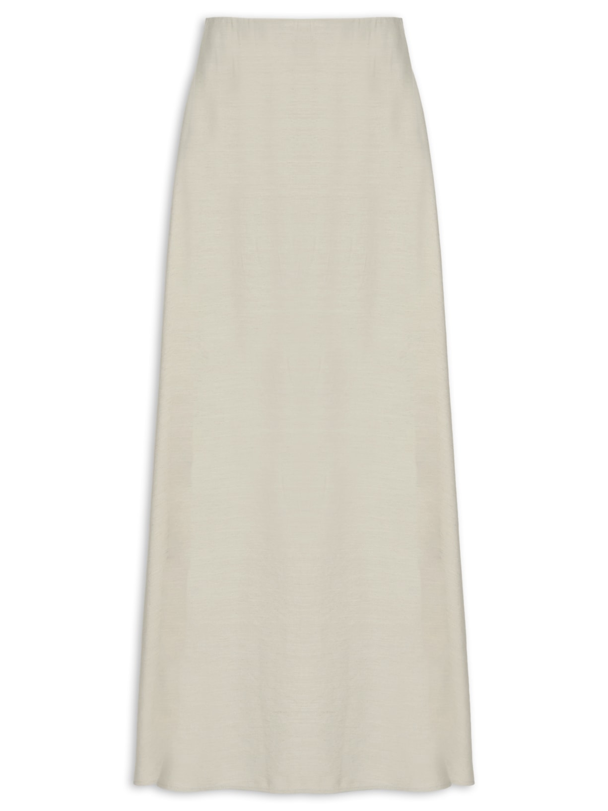 Saia Midi Evasê Bege Basiq