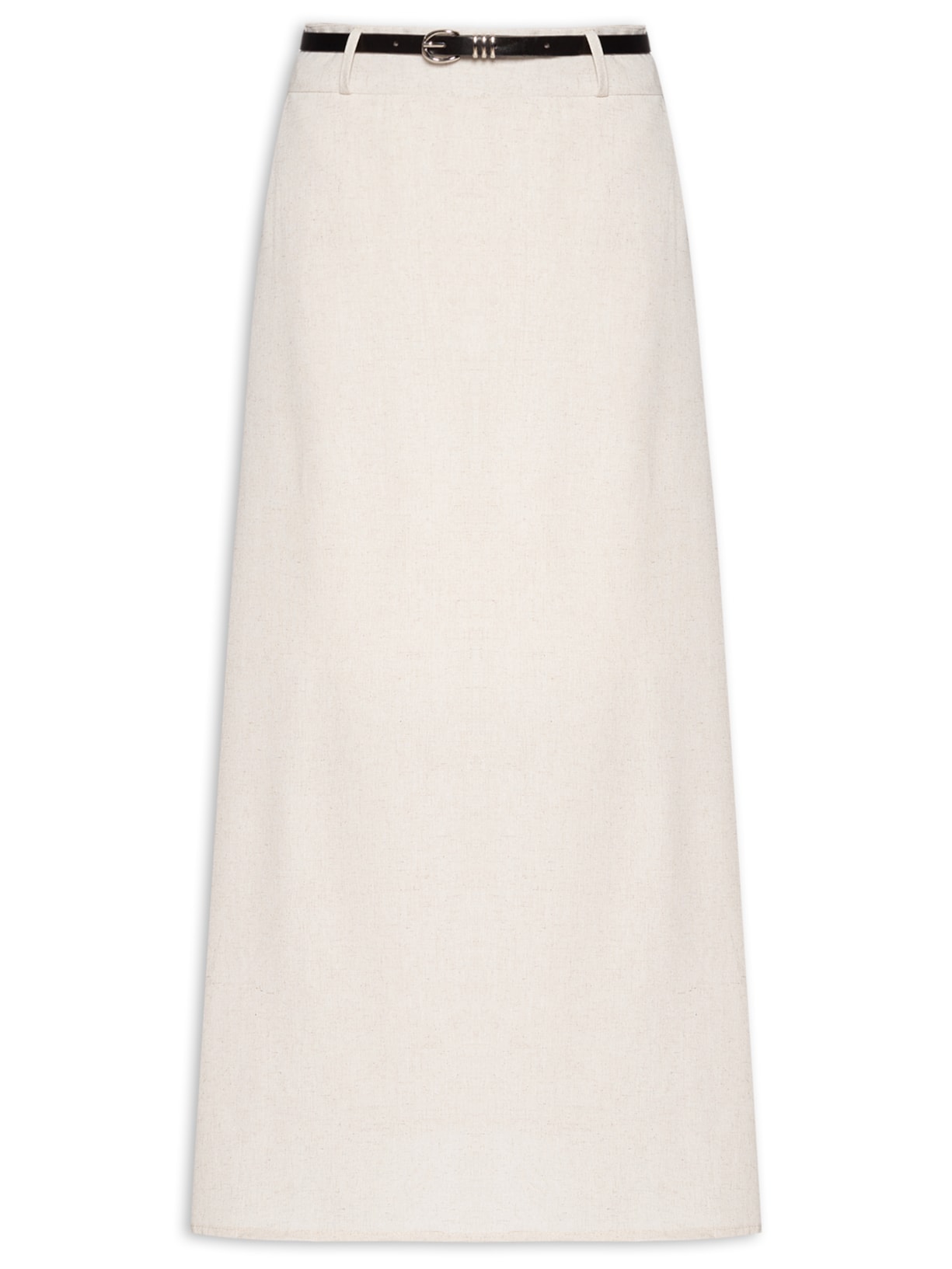 Saia Midi Evasê - Off White