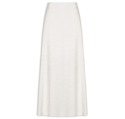 Saia Midi Evasê - Off White