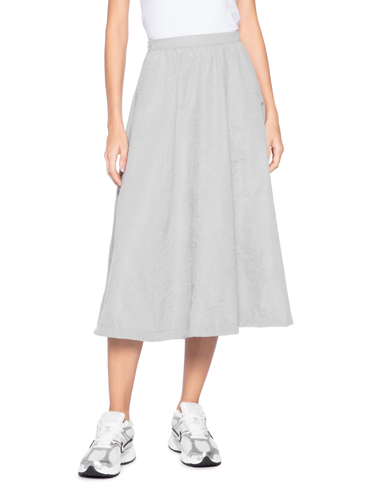 Saia Midi F-Box Cinza Fila