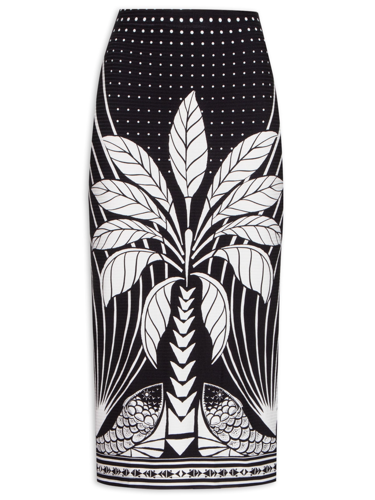 Saia Midi Foz - Preto