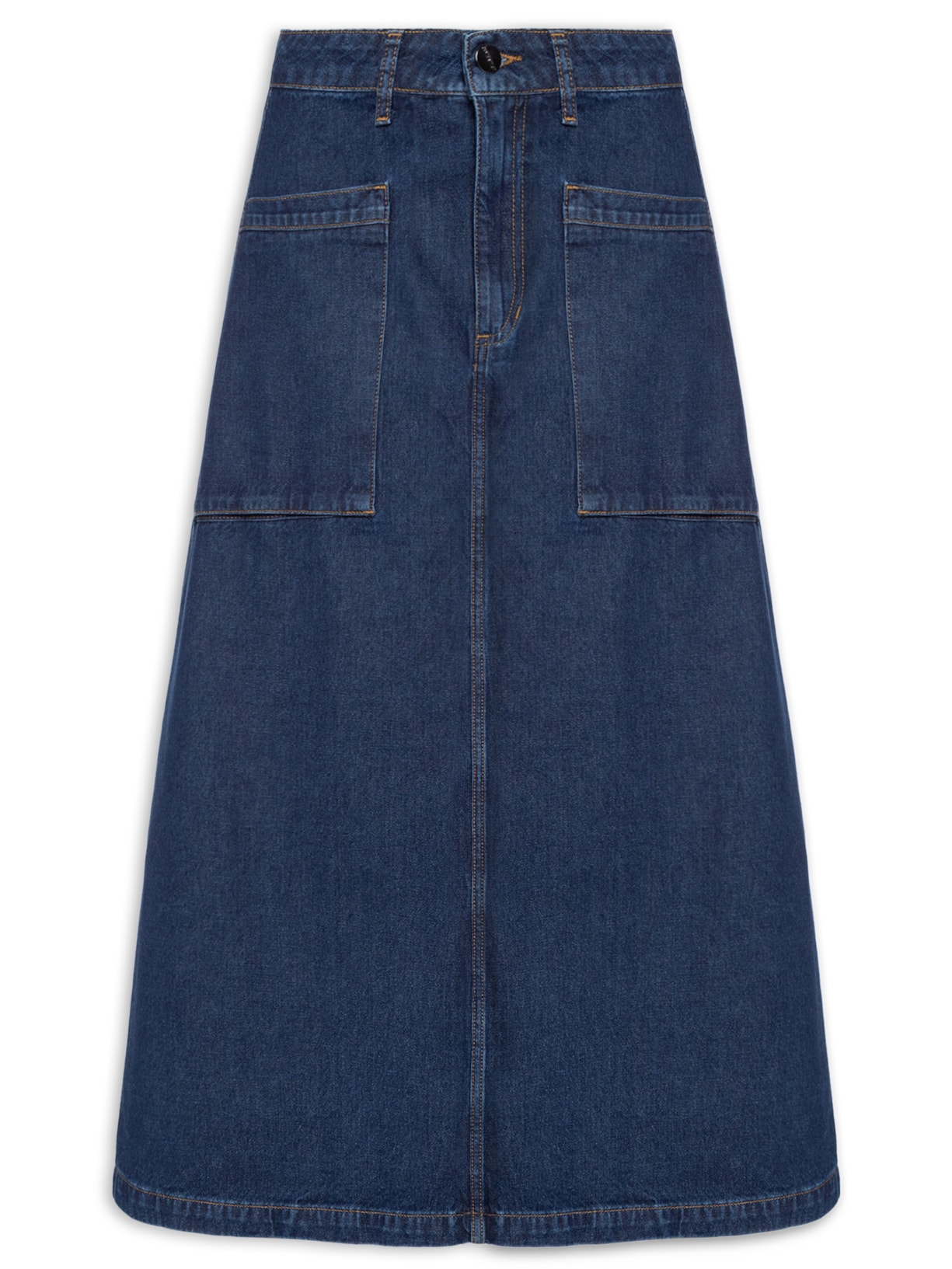 Saia Midi Fraya - Azul