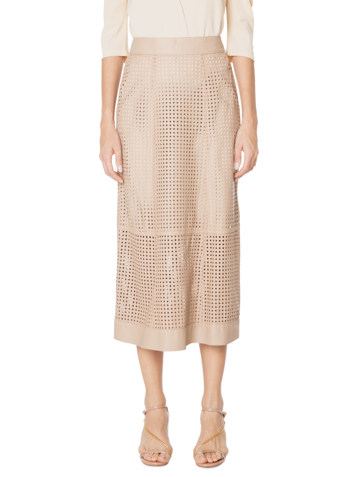 Saia Midi Gabi Bege Iorane