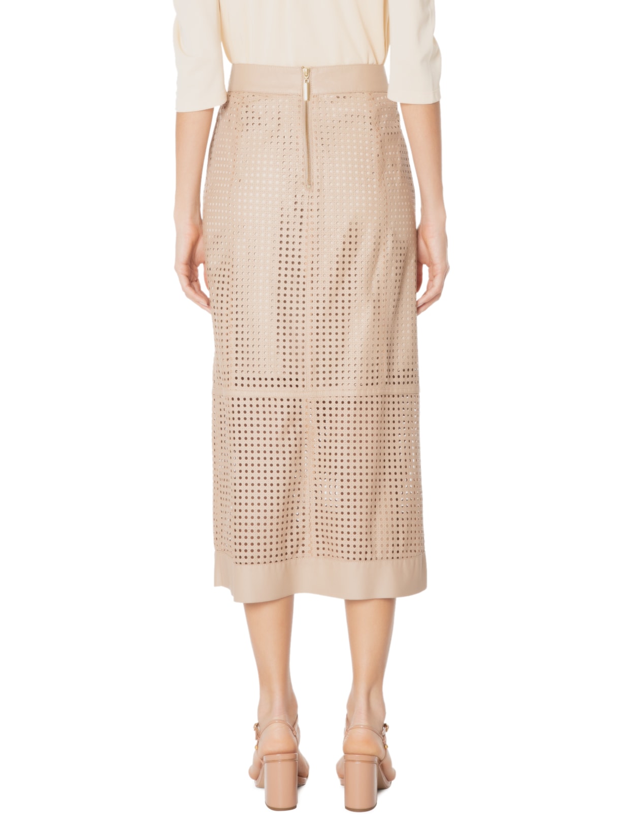 Saia Midi Gabi Bege Iorane