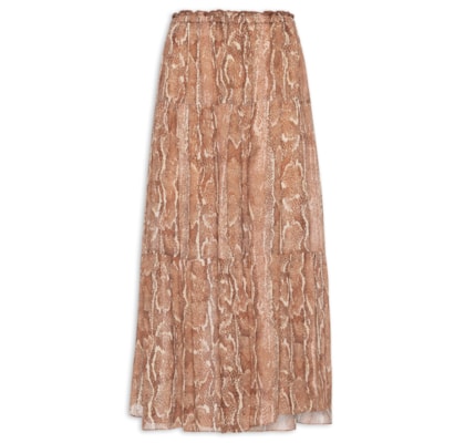Saia Midi GGT Estampa Suri - Rosa