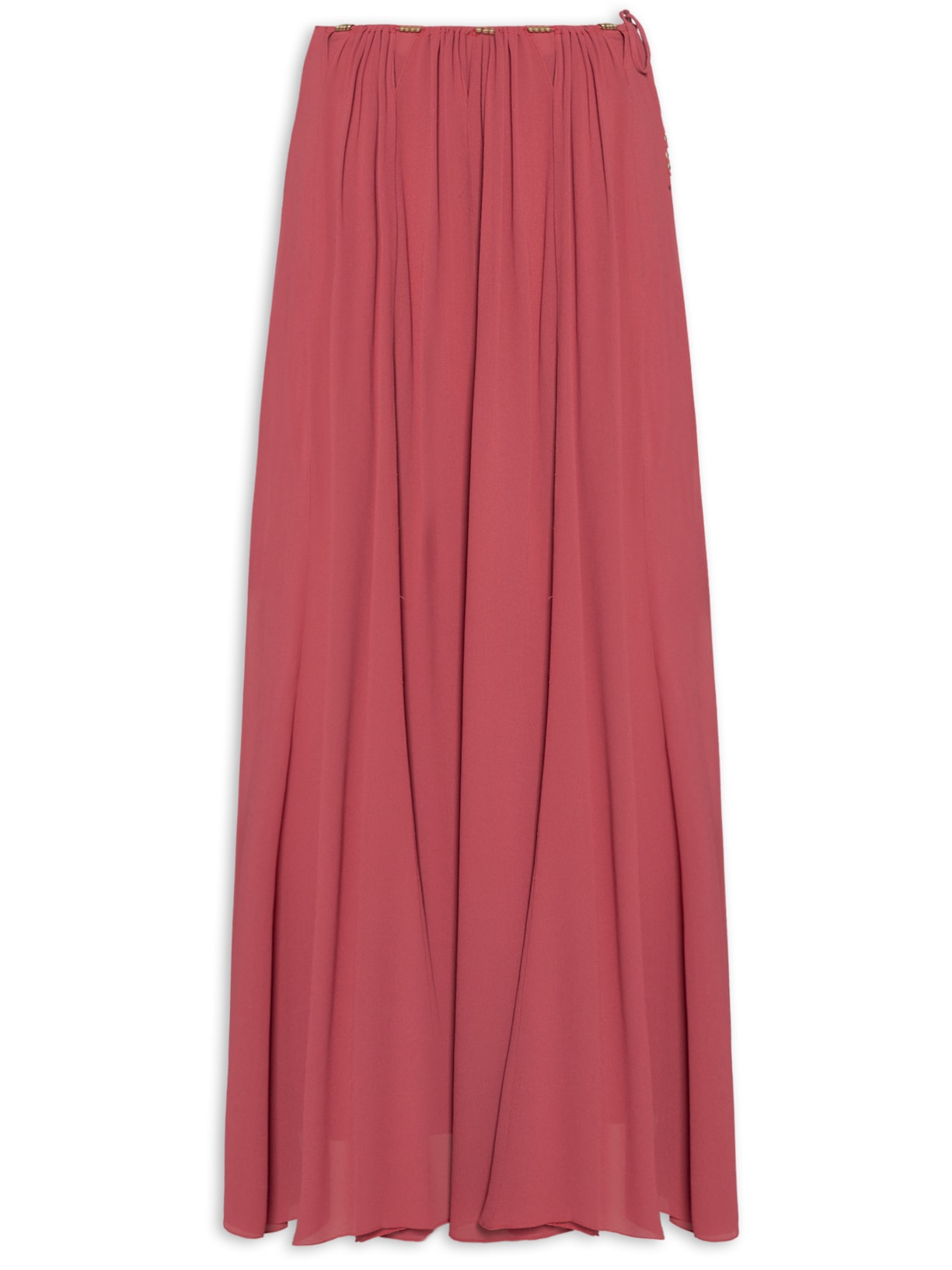 Saia Midi GGT Vazado Metais - Rosa