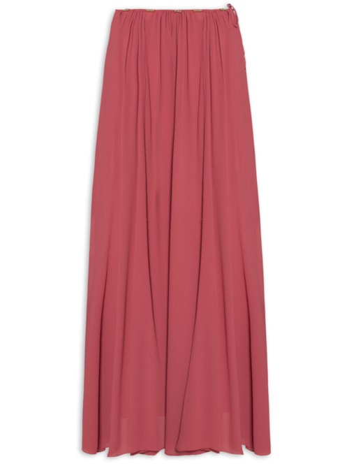 Saia Midi GGT Vazado Metais - Rosa