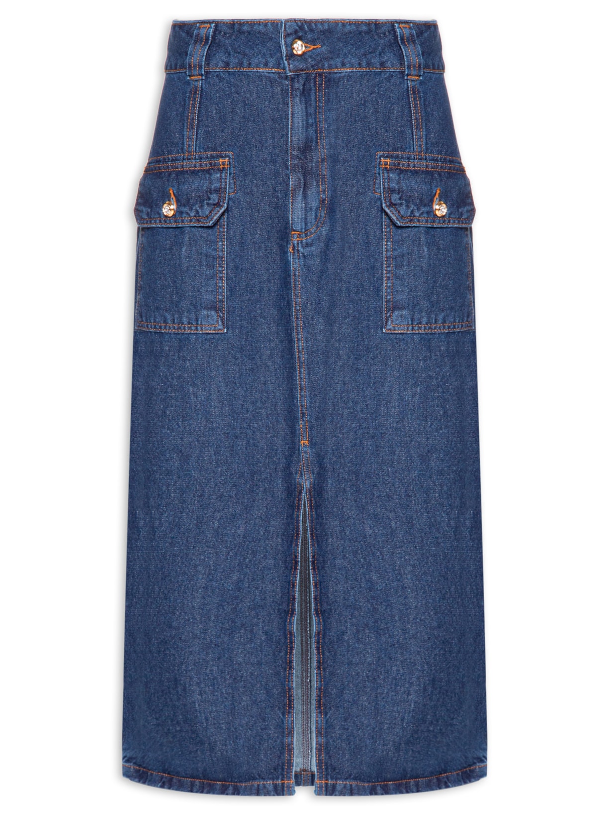 Saia Midi Ivana Swarovski - Azul