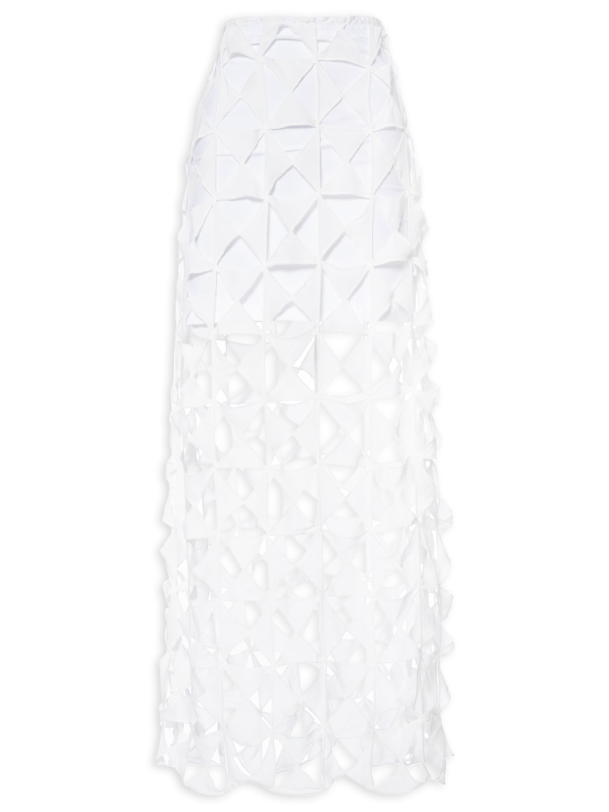 Saia Midi Jangadas - Branco