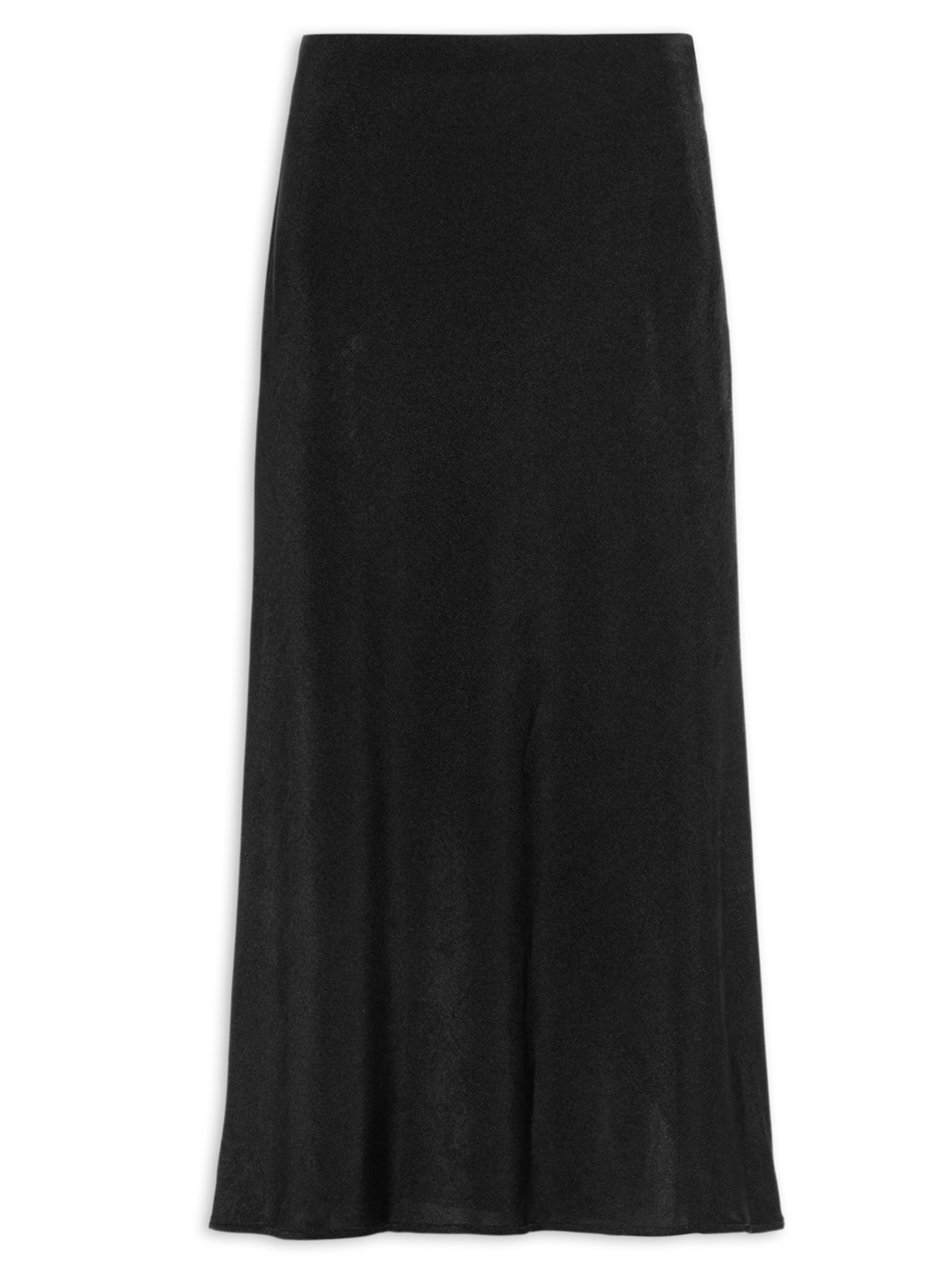 Saia Midi Jersey Preto Animale