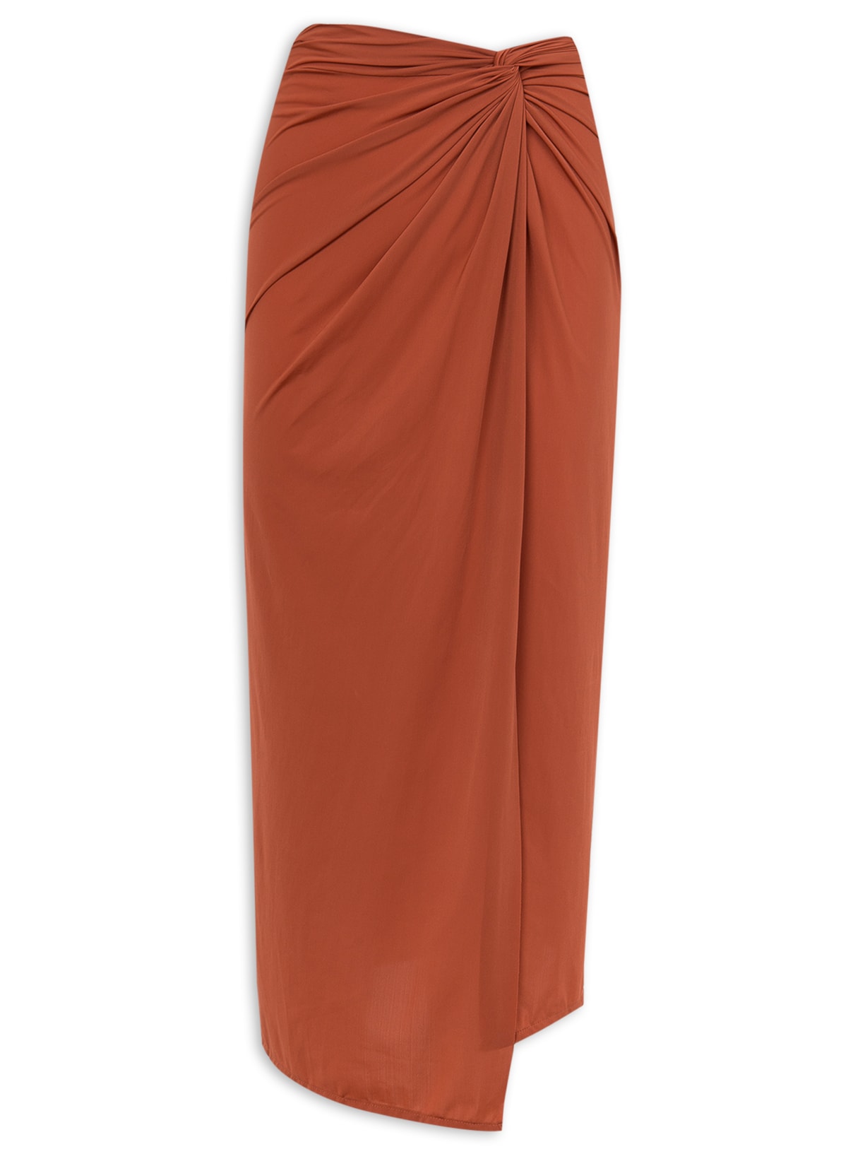 Saia Midi Karen - Marrom