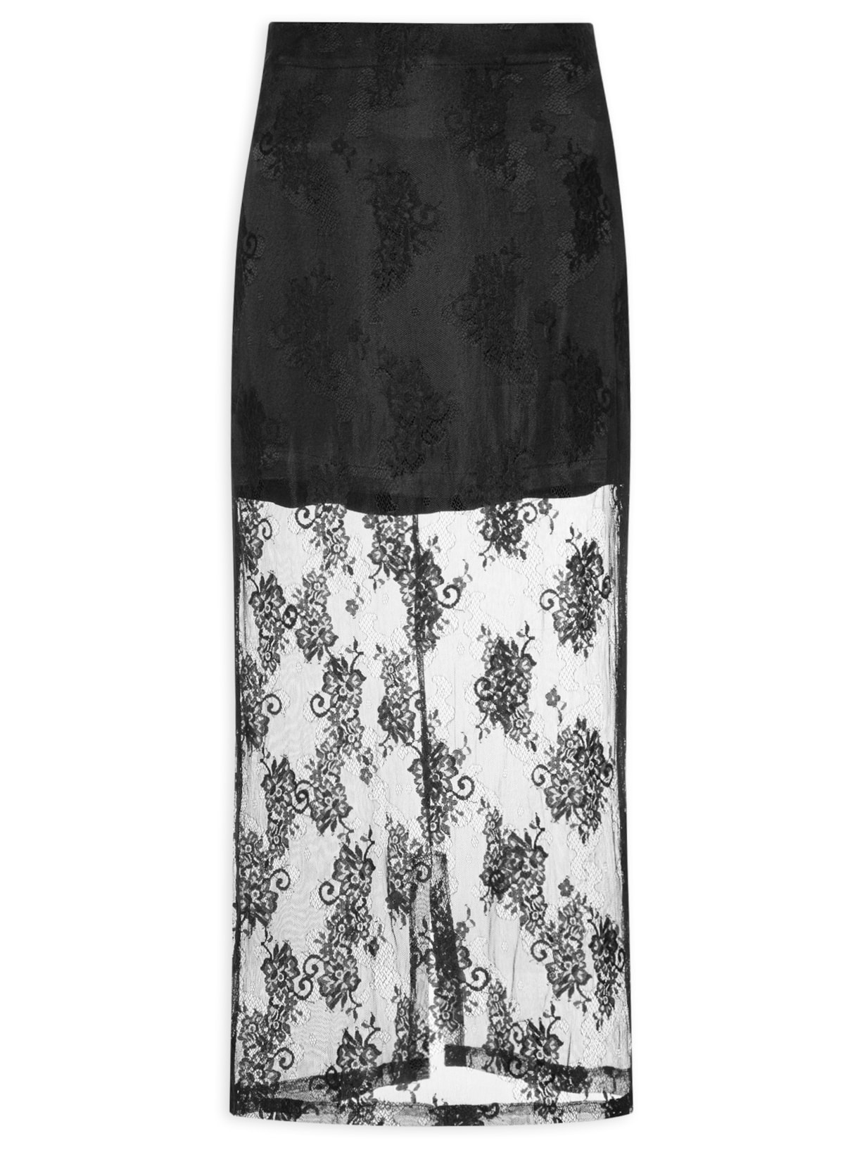 Saia Midi Lindsay - Preto