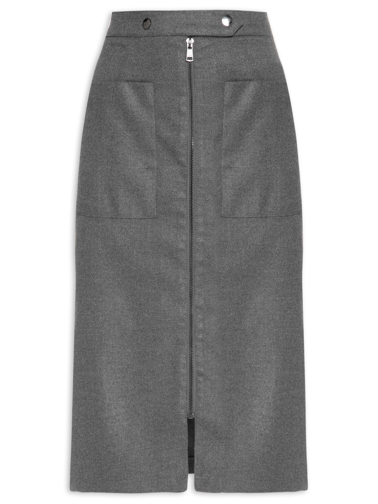 Saia Midi Lisa - Cinza