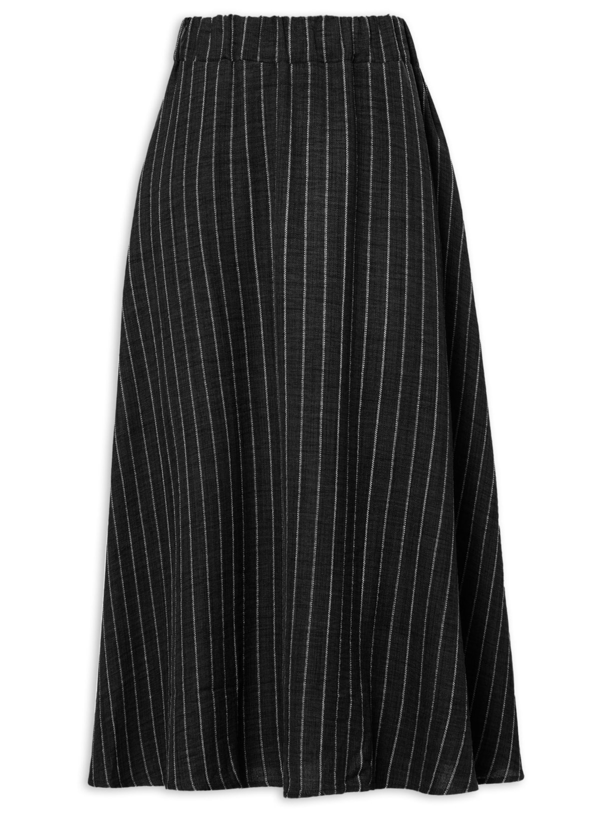Saia Midi Listrada - Preto