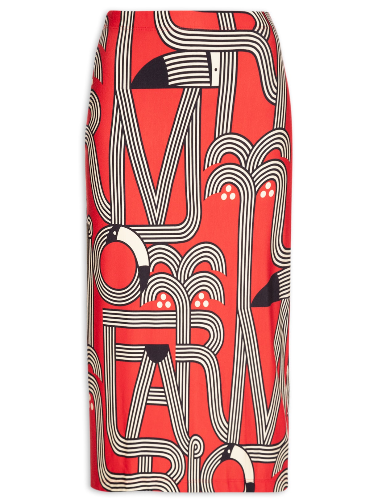 Saia Midi Logotuca - Vermelho