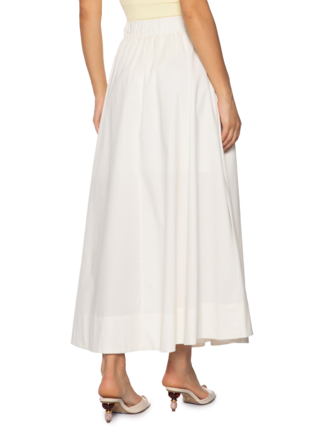 Saia Midi Maxi Godê Off White '2Essential